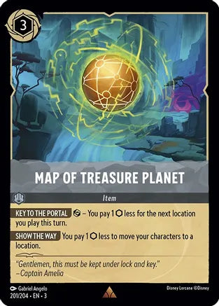 Map of Treasure Planet - Into the Inklands (3) FOIL