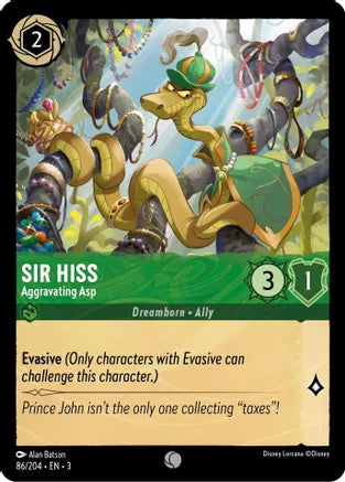 Sir Hiss - Aggravating Asp - Into the Inklands (3) FOIL