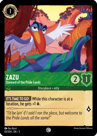 Zazu - Steward of the Pride Lands - Into the Inklands (3) FOIL