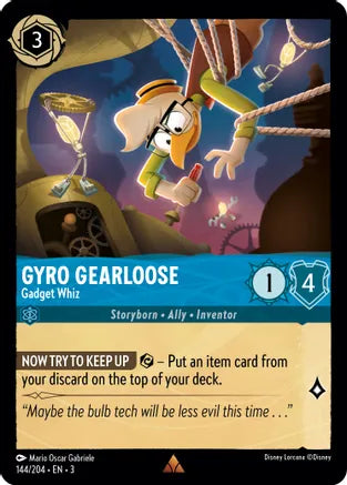 Gyro Gearloose - Gadget Whiz - Into the Inklands (3) FOIL