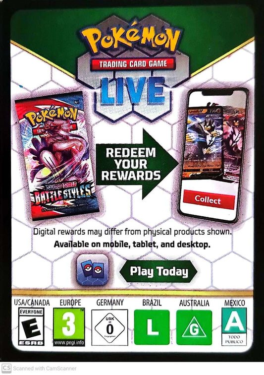 Sword & Shield - Rebel Clash Code Card