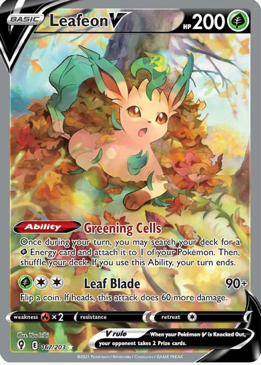 Leafeon V Alt Full Art - Evolving Skies