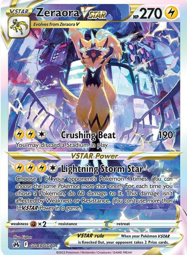 Zeraora Vstar Galarian Gallery - Crown Zenith