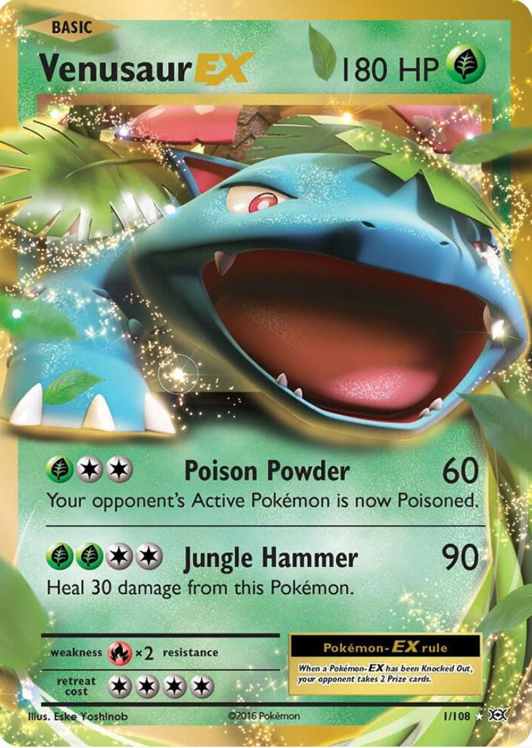 Venusaur EX Ultra Rare - Evolutions