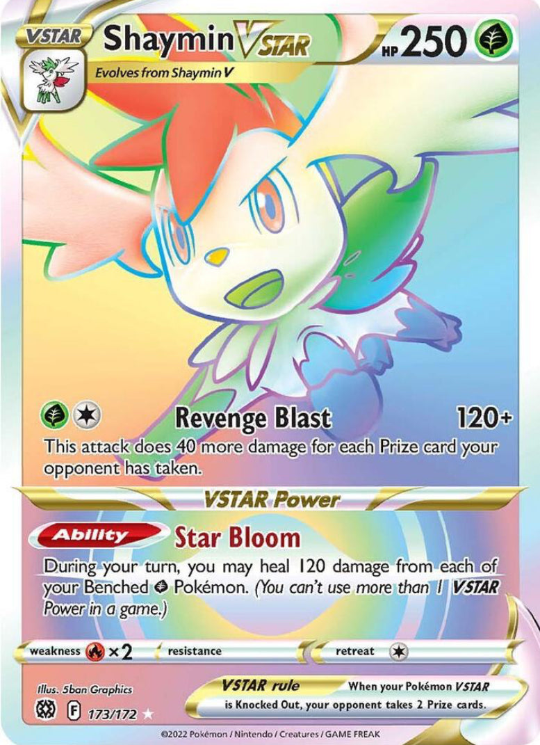 Shaymin Vstar Secret Rare - Brilliant Stars