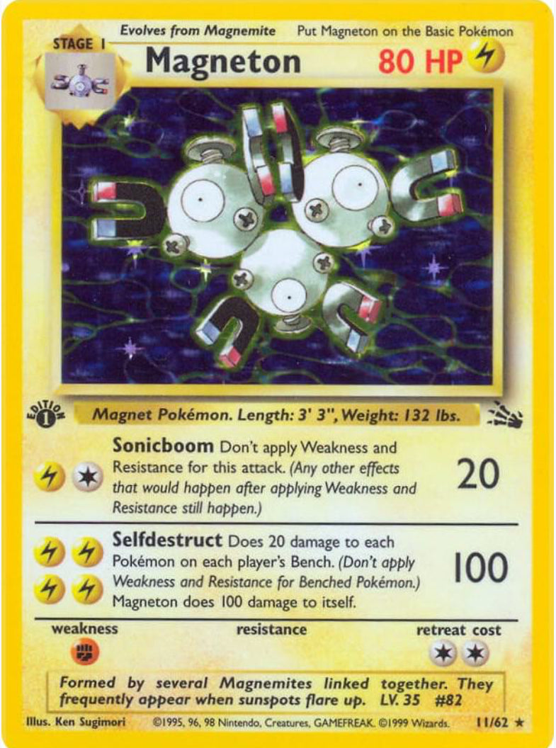 Magneton Unlimited Holo - Fossil (LP)