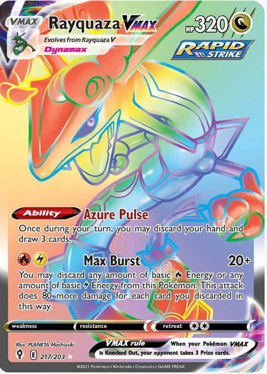 Rayquaza Vmax Secret Rare - Evolving Skies