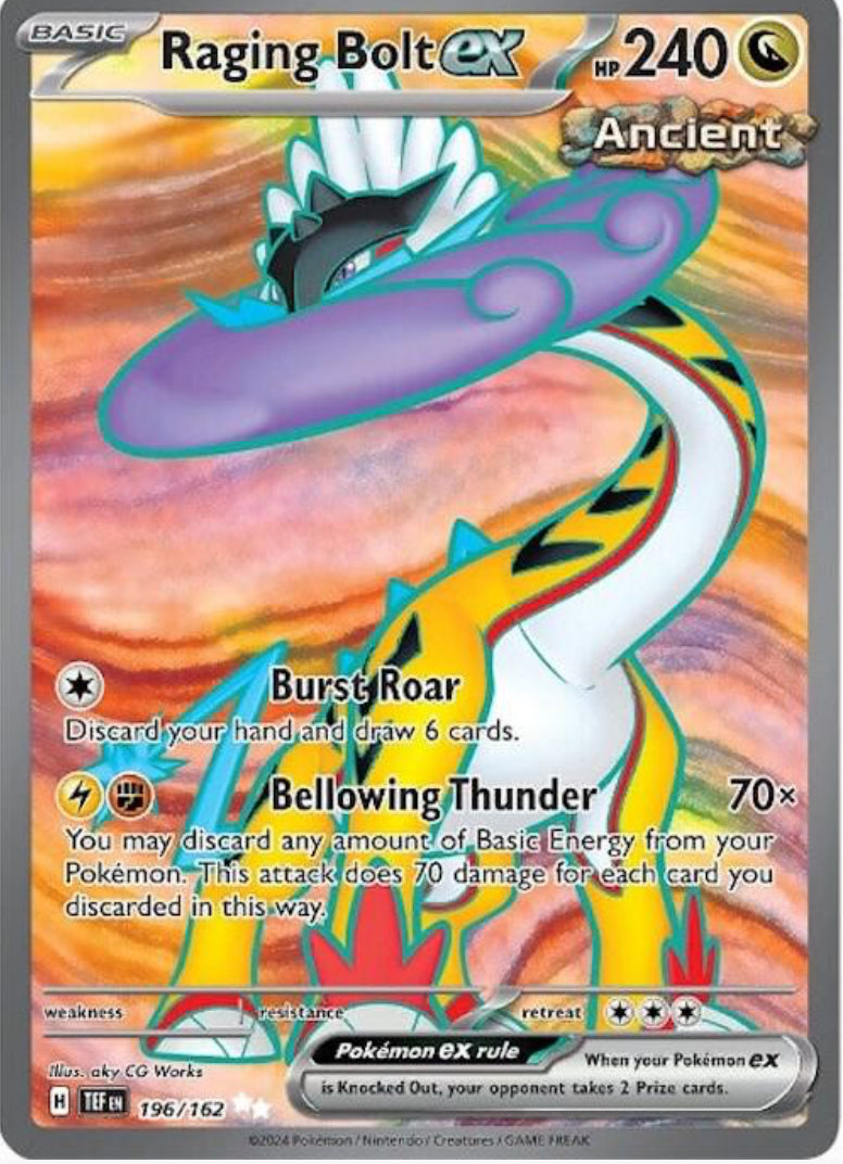 Raging Bolt ex (Full Art) - Temporal Forces