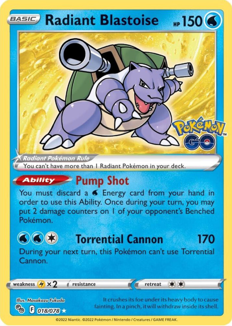 Radiant Blastoise - POGO