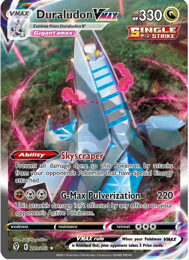 Duraludon Vmax Alt Full Art - Evolving Skies