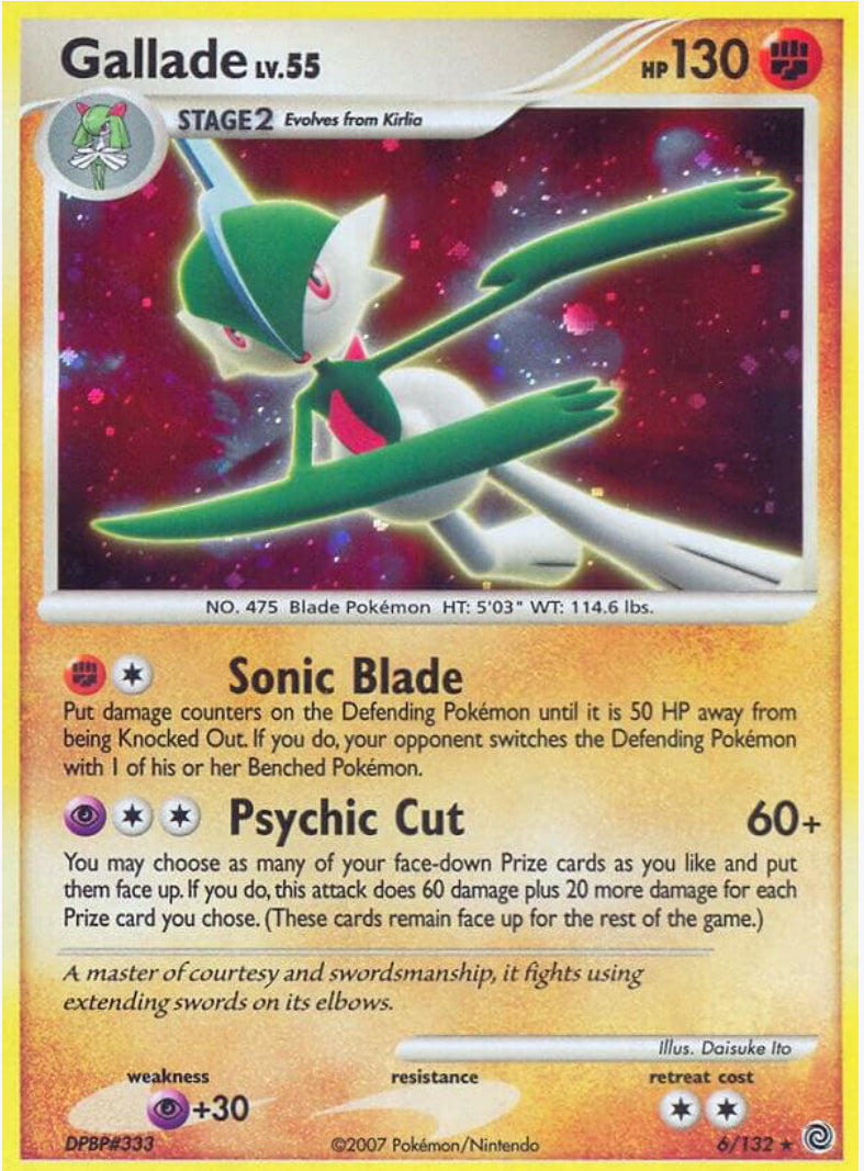 Gallade Reverse Holo - Secret Wonders (HP)