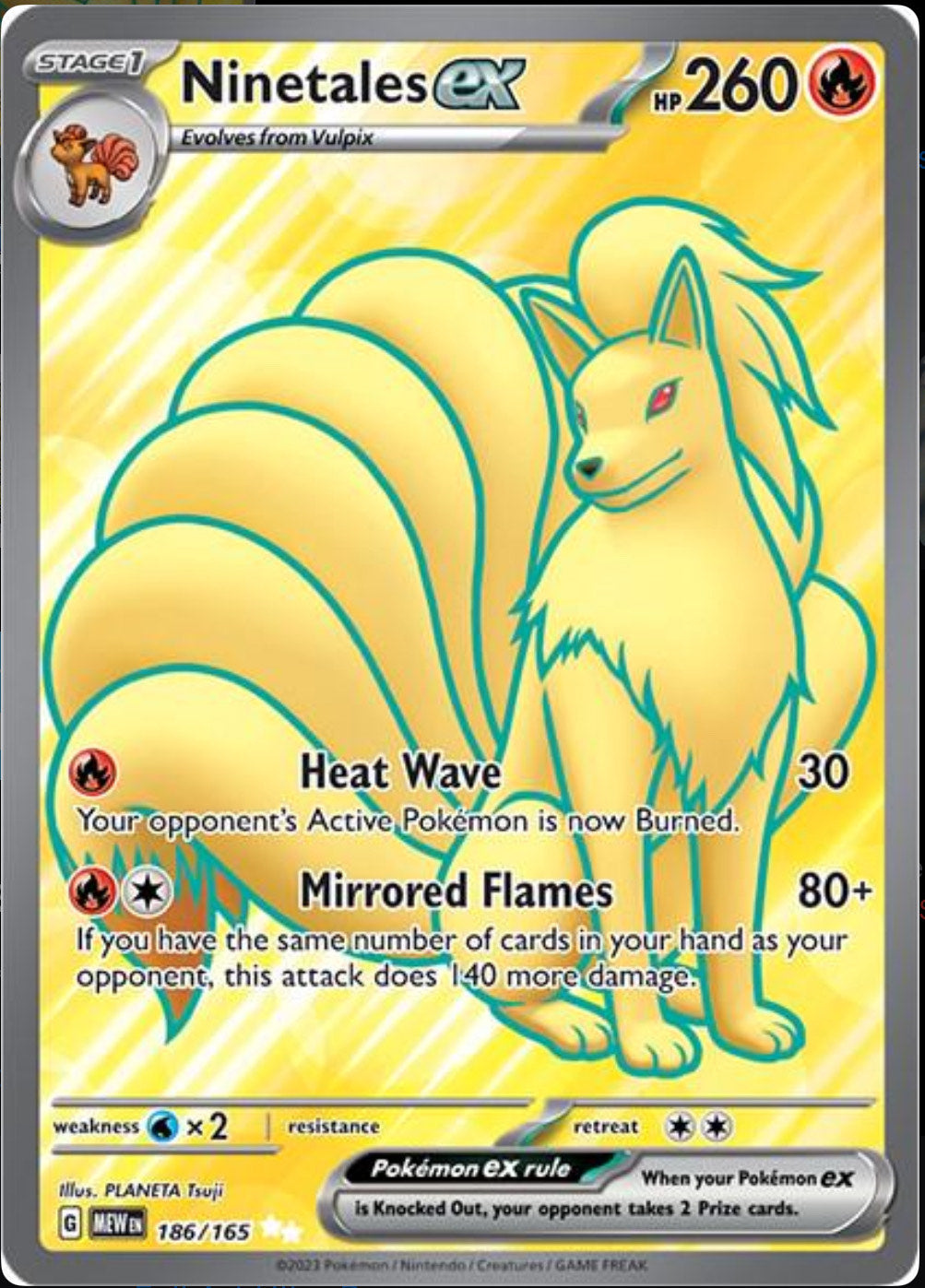 Ninetales ex (Full Art) - 151