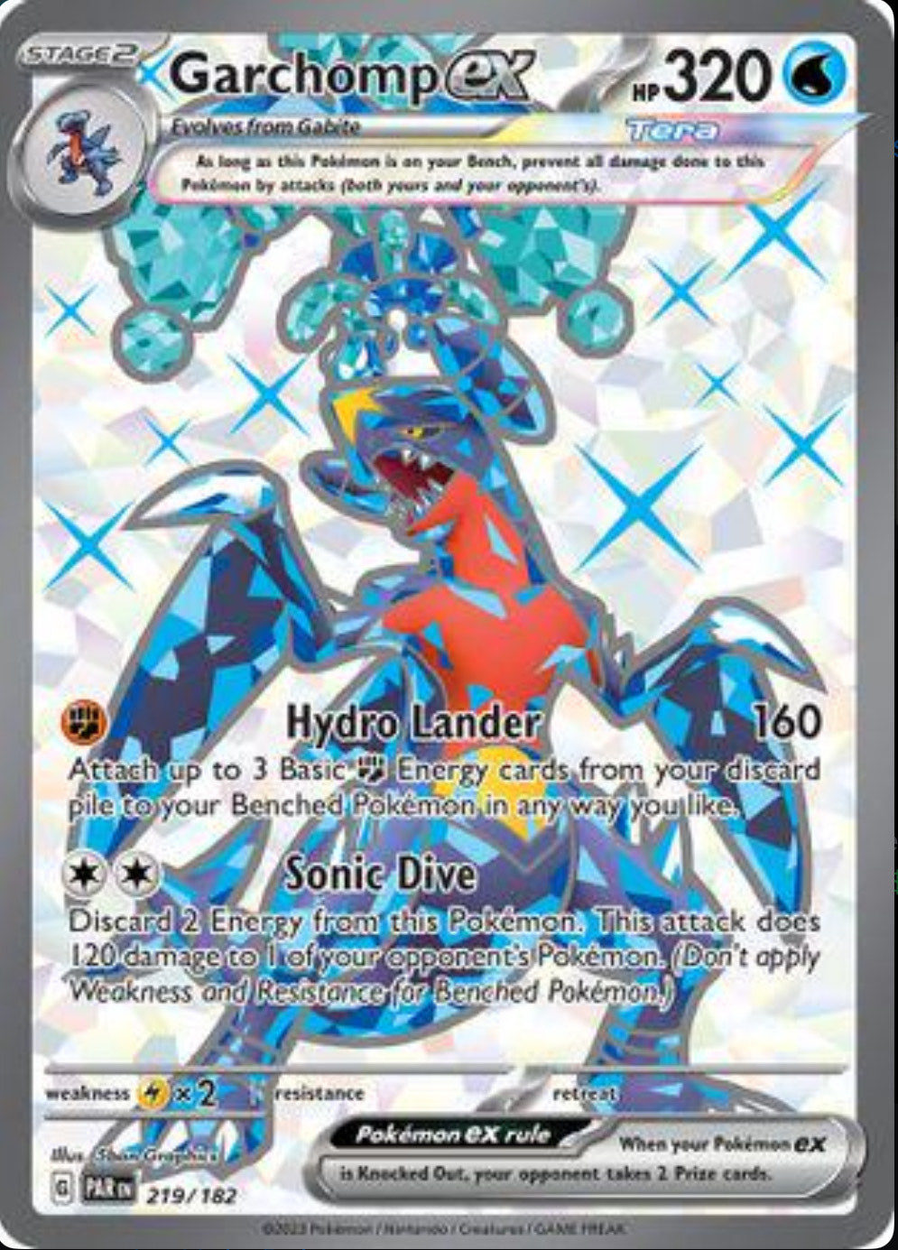 Garchomp ex Ultra Rare - Paradox Rift