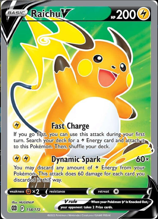 Raichu V (Full Art) - Brilliant Stars