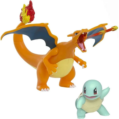 Pokemon Battle Figure Squirtle & Charizard Figure 2-Pack